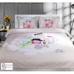 Комплект спално бельо Памучен сатен с Ухание на Рози